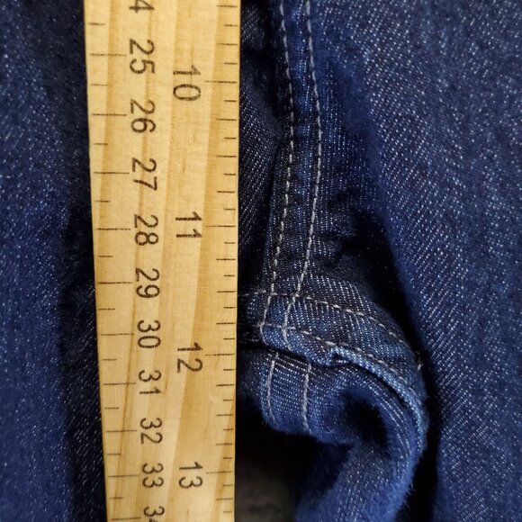 Apparel Collection Jeans Mens 50x32 Blue McDonald's Straight Fit Stretch Denim - Picture 4 of 10